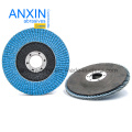 4.5"China Ceramic Abrasive Cloth Factory Directly Sale Blue Color Stainless Steel Polishing Flap Disc